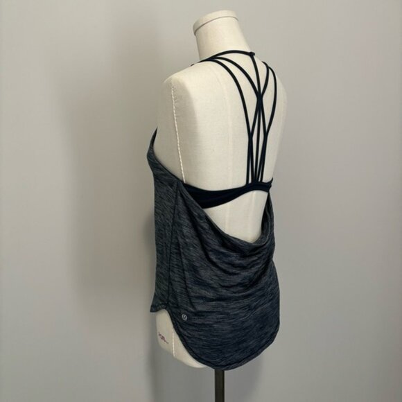 Lululemon Raise The Barre Tank Low Back Workout Tank Top With Sports Bra Size 6 - Picture 14 of 16